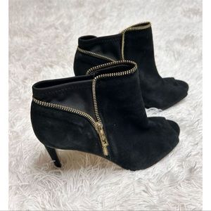 Ann Taylor Black Open Toe Heels Size 7.5 inches